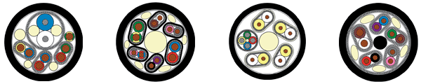 Hybrid cables for robots